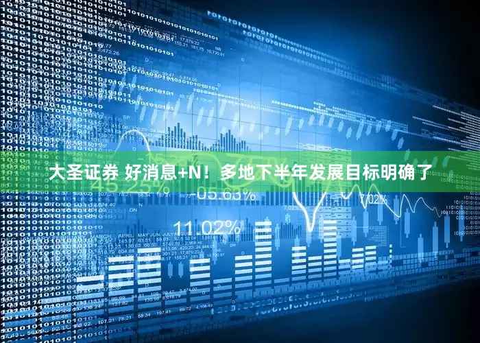 大圣证券 好消息+N！多地下半年发展目标明确了